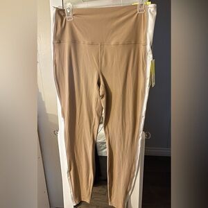 All in Motion Tan and White Leggings